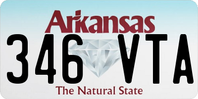 AR license plate 346VTA