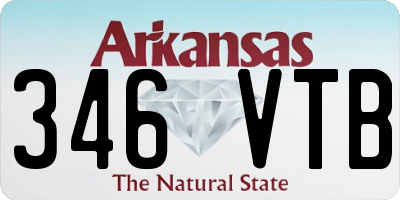 AR license plate 346VTB