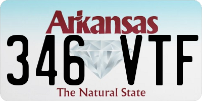 AR license plate 346VTF