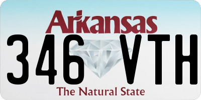 AR license plate 346VTH