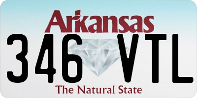 AR license plate 346VTL