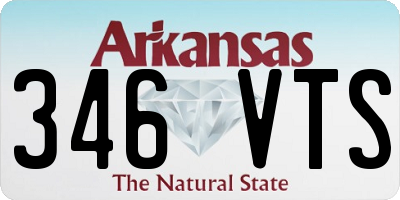 AR license plate 346VTS