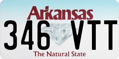 AR license plate 346VTT