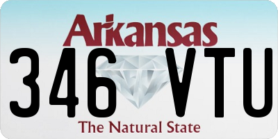 AR license plate 346VTU