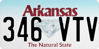 AR license plate 346VTV