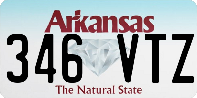 AR license plate 346VTZ