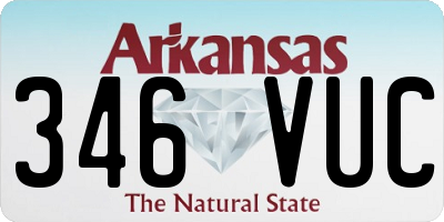 AR license plate 346VUC