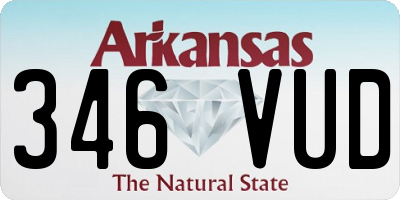 AR license plate 346VUD