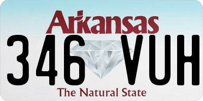 AR license plate 346VUH