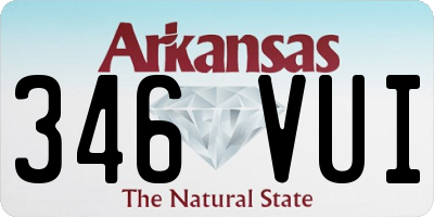 AR license plate 346VUI