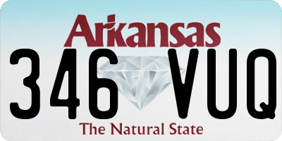 AR license plate 346VUQ