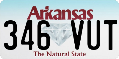 AR license plate 346VUT