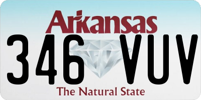 AR license plate 346VUV