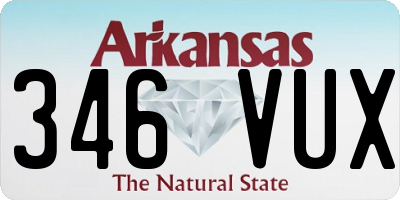 AR license plate 346VUX