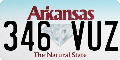 AR license plate 346VUZ