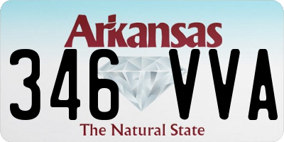 AR license plate 346VVA