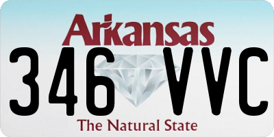 AR license plate 346VVC