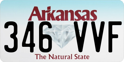 AR license plate 346VVF