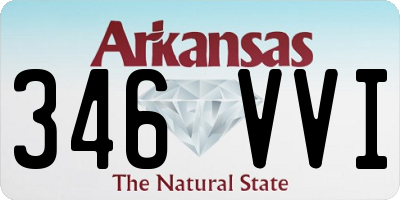 AR license plate 346VVI