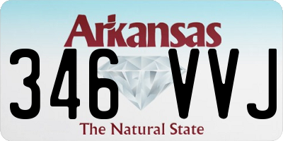 AR license plate 346VVJ