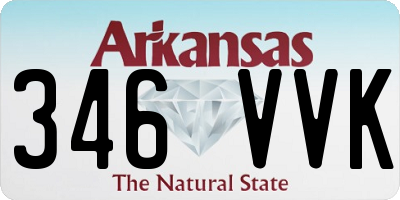 AR license plate 346VVK
