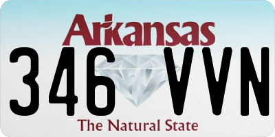AR license plate 346VVN