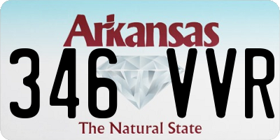 AR license plate 346VVR