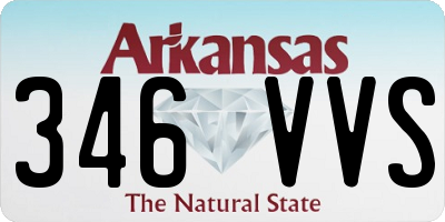 AR license plate 346VVS