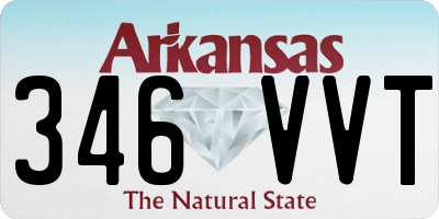 AR license plate 346VVT