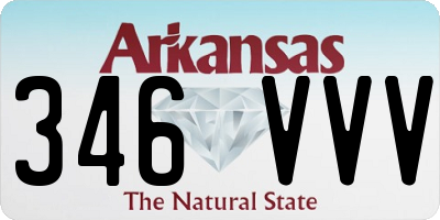 AR license plate 346VVV