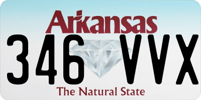 AR license plate 346VVX
