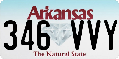 AR license plate 346VVY
