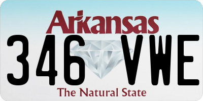 AR license plate 346VWE