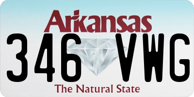 AR license plate 346VWG