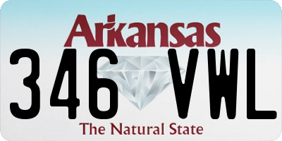 AR license plate 346VWL