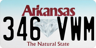 AR license plate 346VWM