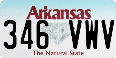 AR license plate 346VWV