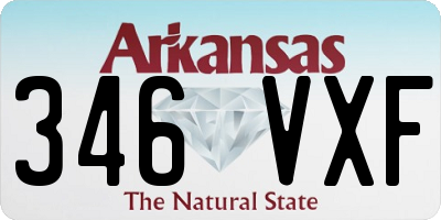 AR license plate 346VXF