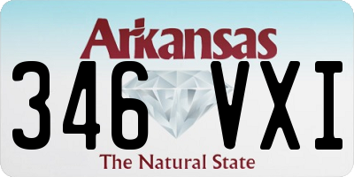 AR license plate 346VXI