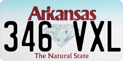 AR license plate 346VXL