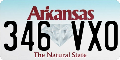 AR license plate 346VXO