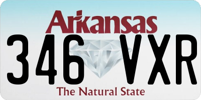 AR license plate 346VXR