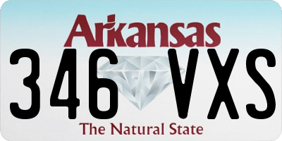 AR license plate 346VXS