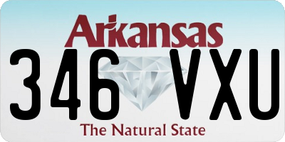 AR license plate 346VXU