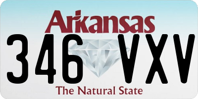 AR license plate 346VXV