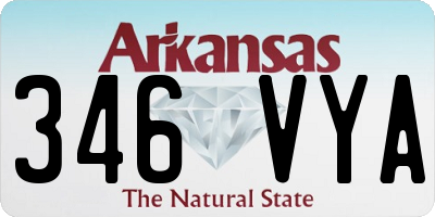 AR license plate 346VYA