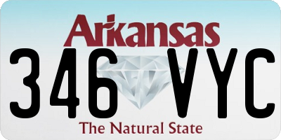 AR license plate 346VYC