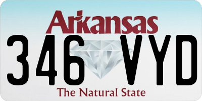 AR license plate 346VYD