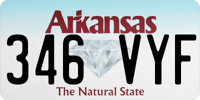 AR license plate 346VYF