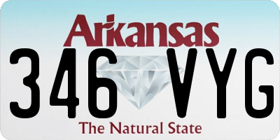 AR license plate 346VYG
